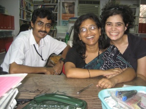 Camille Furtado with Sanlaap staff 2007